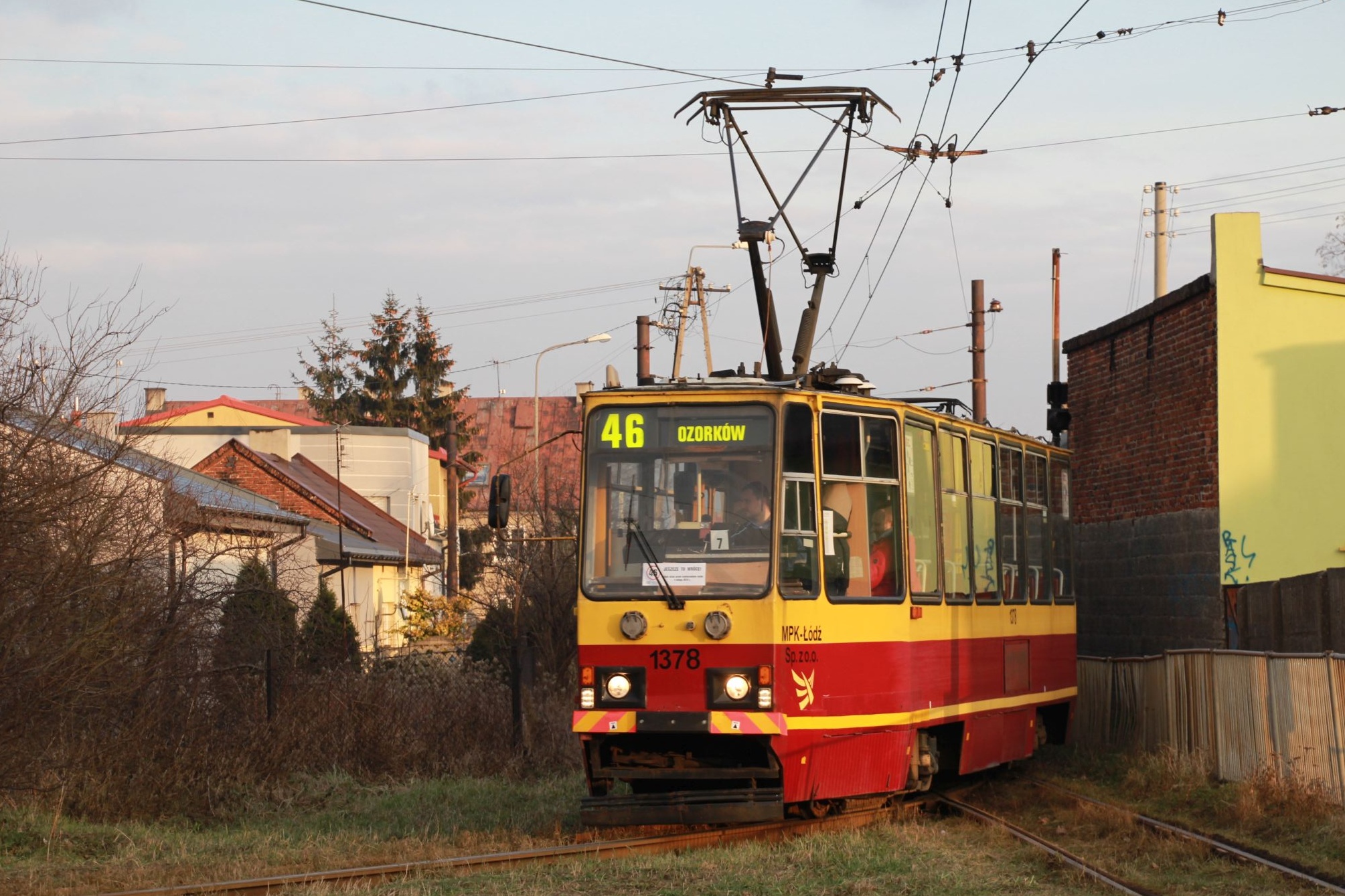 Polská tramvajová linka č. 46 mezi Lodží a Ozorkówem jezdila 96 let