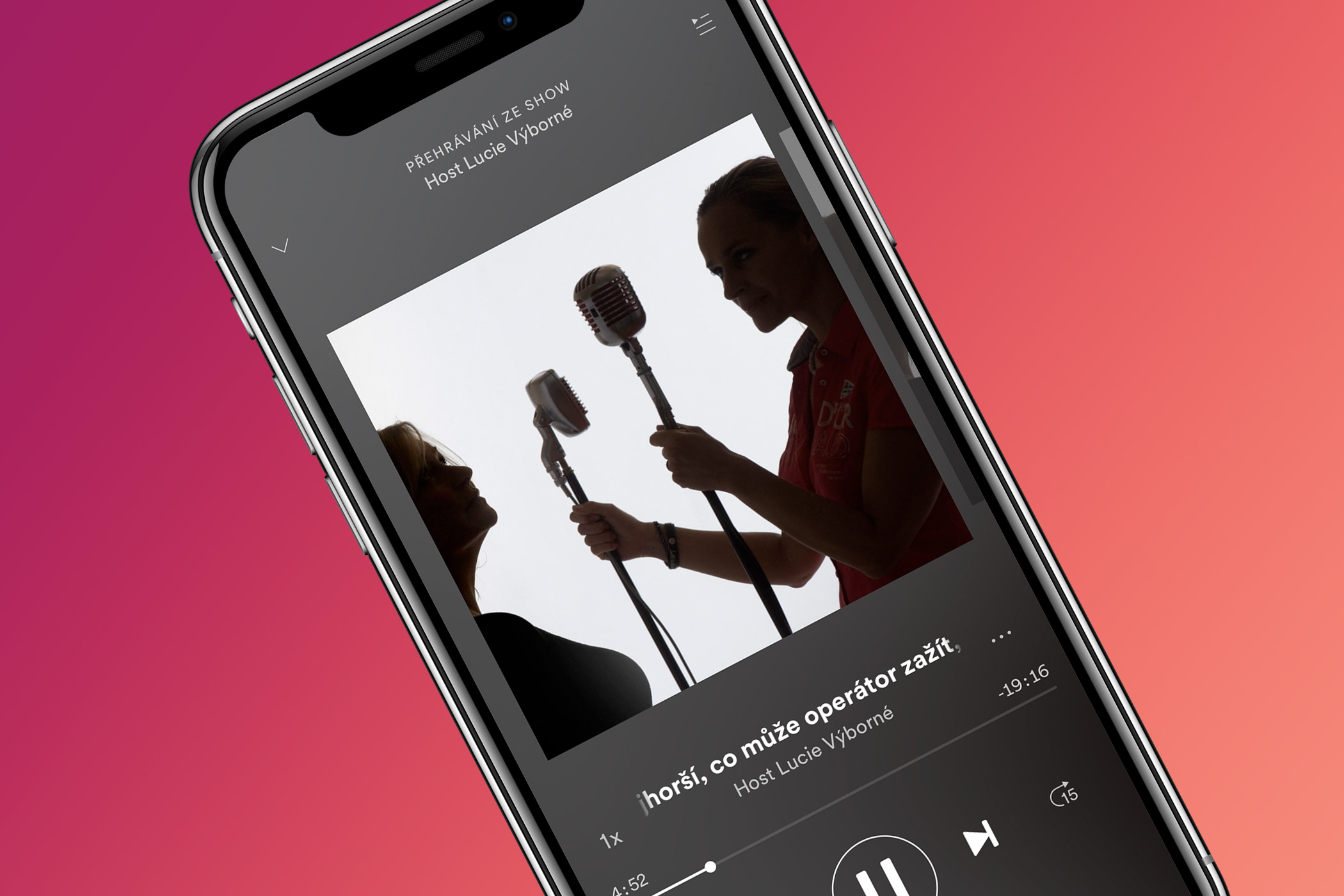 Podcast Hosta Lucie Výborné a Hosta Radiožurnálu na Spotify