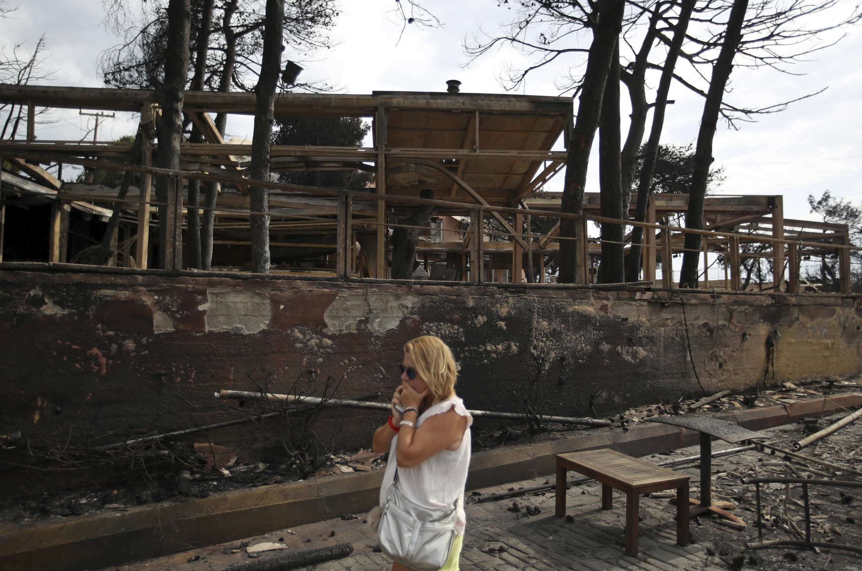 Následky požárů v Řecku