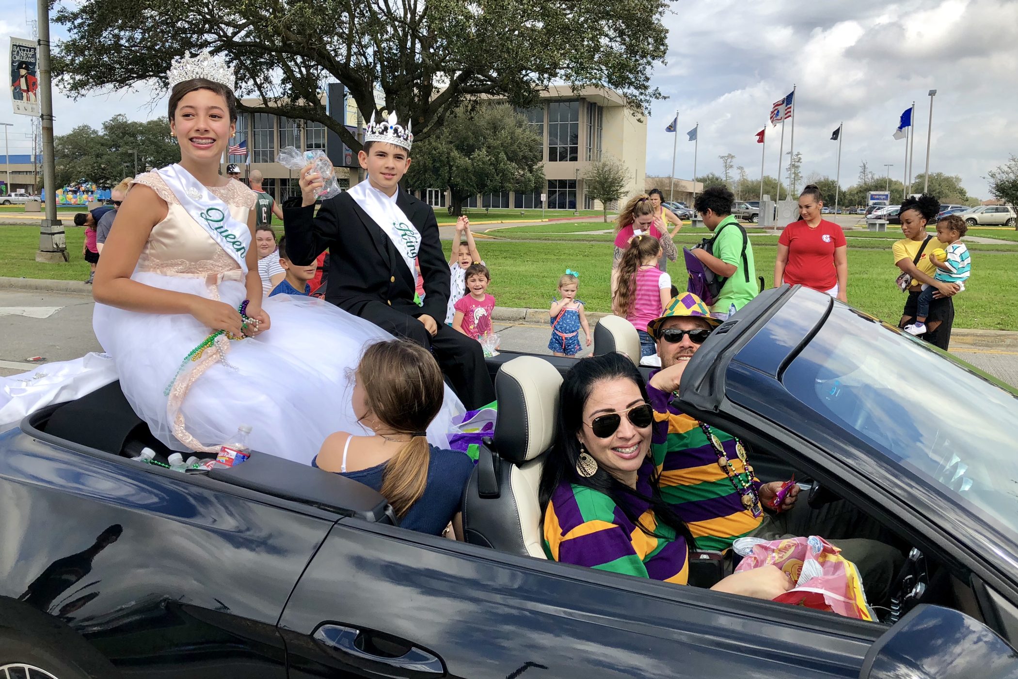 Jízda krále a královny karnevalu v New Orleans