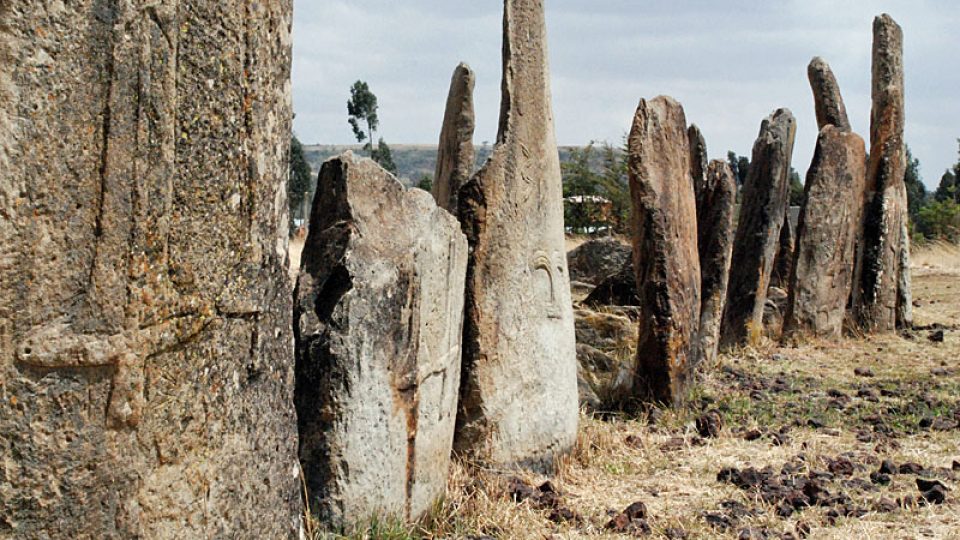 Menhiry v etiopské lokalitě Tiya