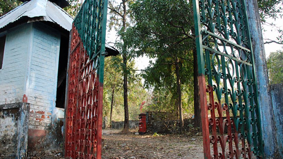 Brána do ašramu v indickém Rišikeši