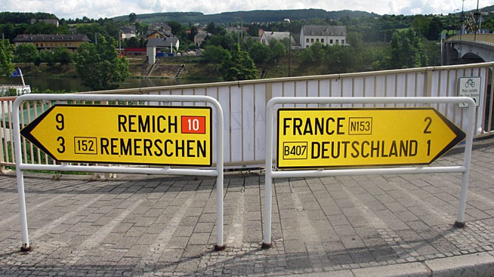 Rozcestí u Schengenu