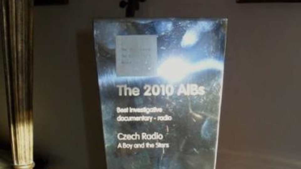 Cena AIB, kterou dostal dokument Chlapec a hvězdy z rozhlasového cyklu Stopy, fakta, tajemství