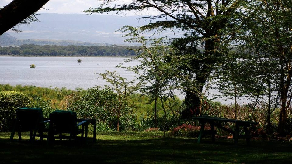 Návštěvníkům Elsameru se nabízí výhled na jezero