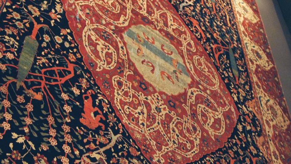 Takzvaný Schwarzenberský koberec vznikl v 16. století v Persii a pochází z vídeňských sbírek