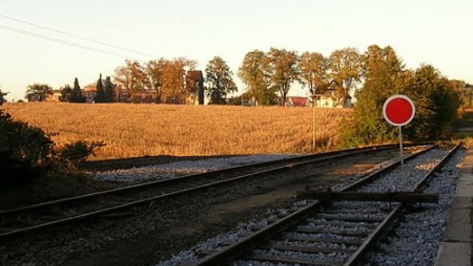 Pohled od železniční stanice k severní části Chuchelné