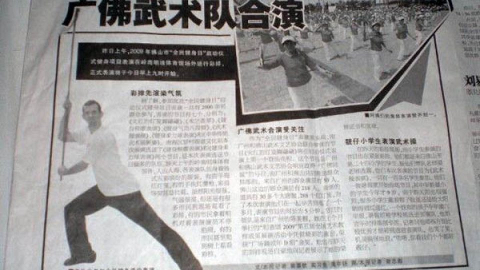 Lukáš Slavíček málem zastupoval Čínu na světovém poháru v jednom z bojových stylů kung-fu