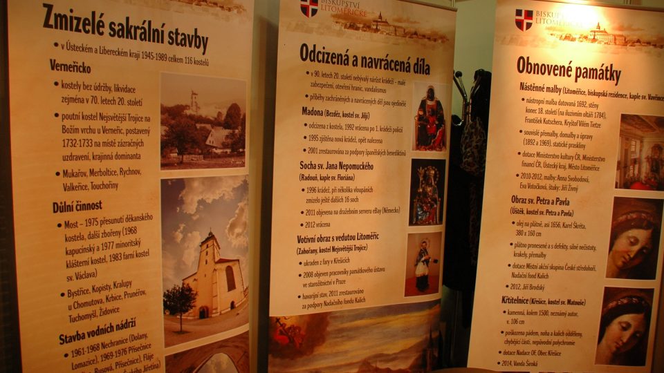 Stánek Biskupství litoměřického na veletrhu Památky - Incheba v Praze