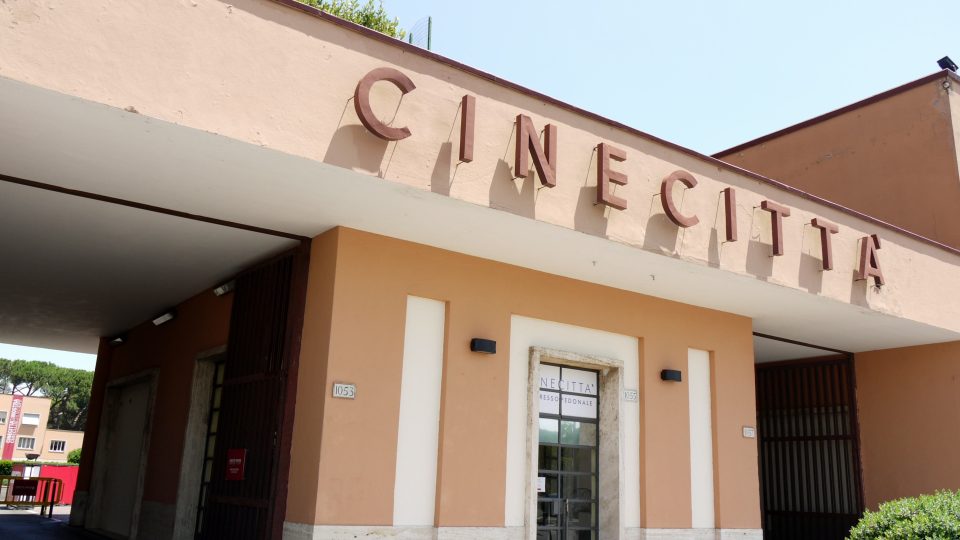 Vstup do areálu filmových studií Cinecittà