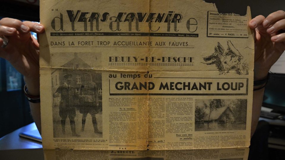Dobové noviny dokumentují působení nacistů v okolí Bruly-de-Pesche