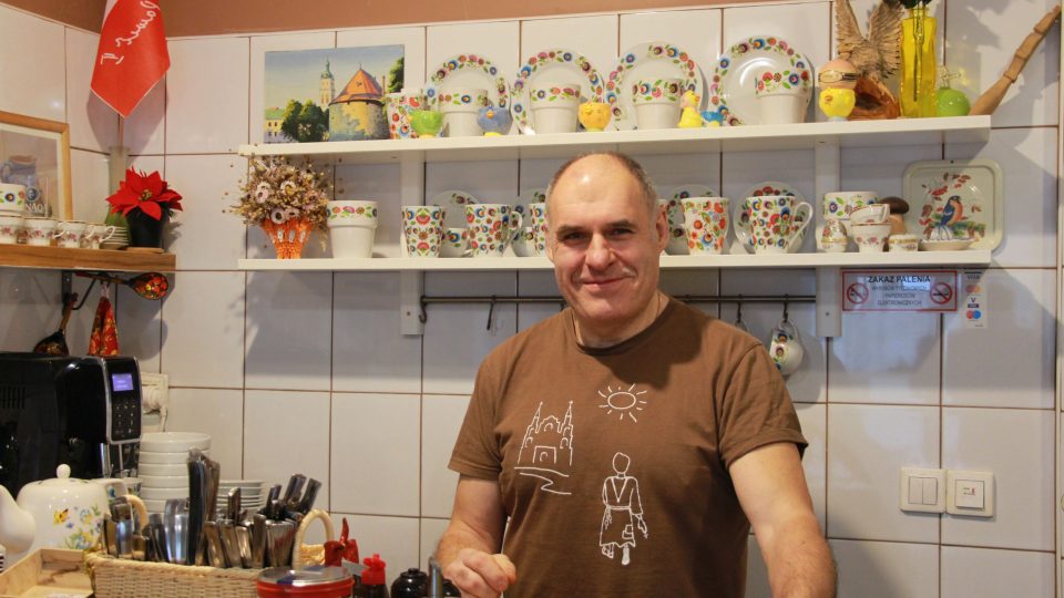 Vladimir Kurbatov, majitel, vedoucí a příležitostná obsluha v pirohárně U Kresowiaka