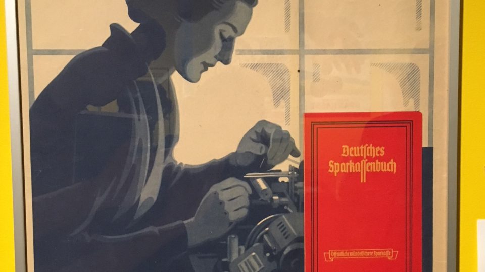 Poválečná reklama na spořicí ústav v Německu