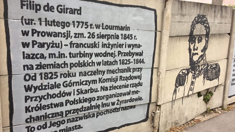 Philippa de Girard, vynálezce tkalcovského stroje, dal polskému Žyrardowu jméno