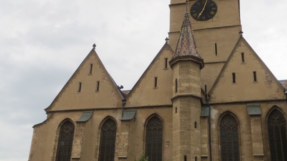 Rumunsko-Němci-Sibiu-evangelický kostel.JPG