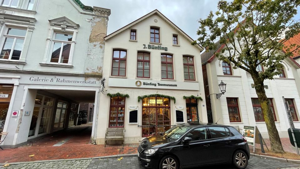 Muzeum tradičního německého výrobce čaje, firmy Bünting, ve Východním Frísku, v městě Leer