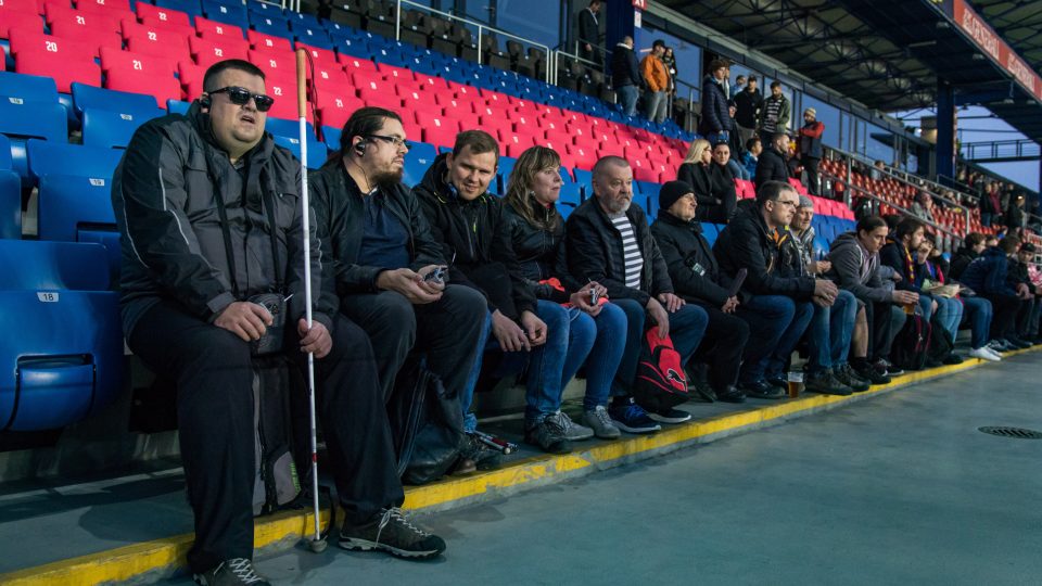 Nevidomí na derby Sparta - Slavia
