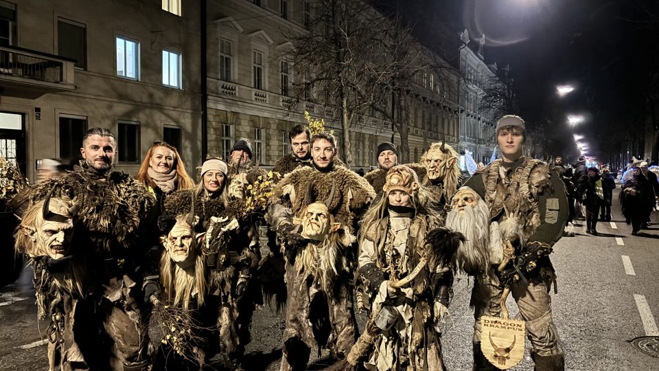 Krampuslauf v rakouském Klagenfurtu