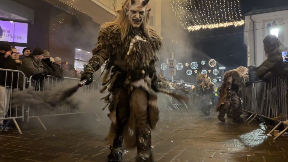 Krampuslauf v rakouském Klagenfurtu