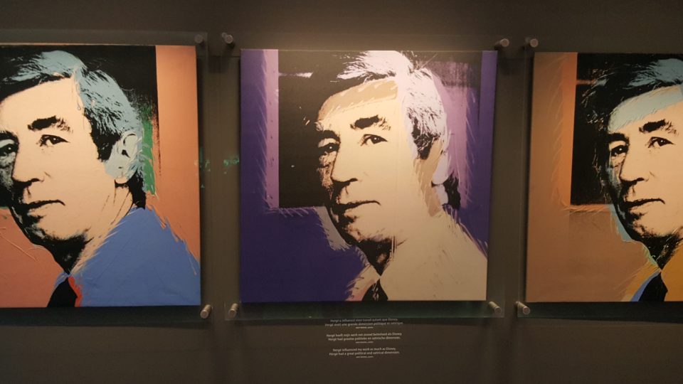 Hergého portréty od Andyho Warhola, jehož byl kreslíř velkým fanouškem.