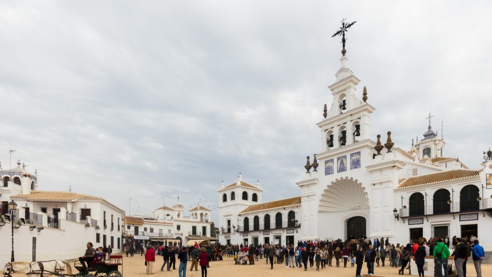 Kaple panny z El Rocío ve stejnojmenné vesnici v andaluské provincii Huelva