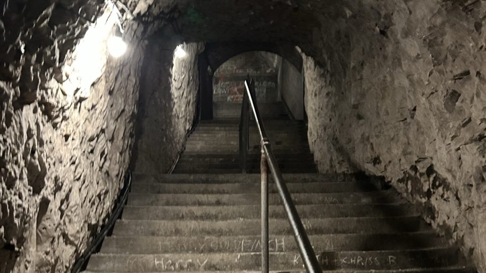 Jeden z vchodů do podzemí u města Ramsgate