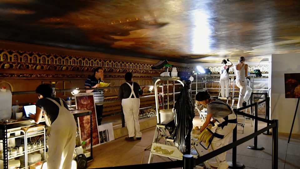 Práce na rekonstrukci fresky trvaly restaurátorům více než dva roky.