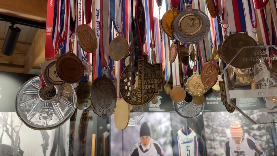 Medaile v Muzeu lyžování