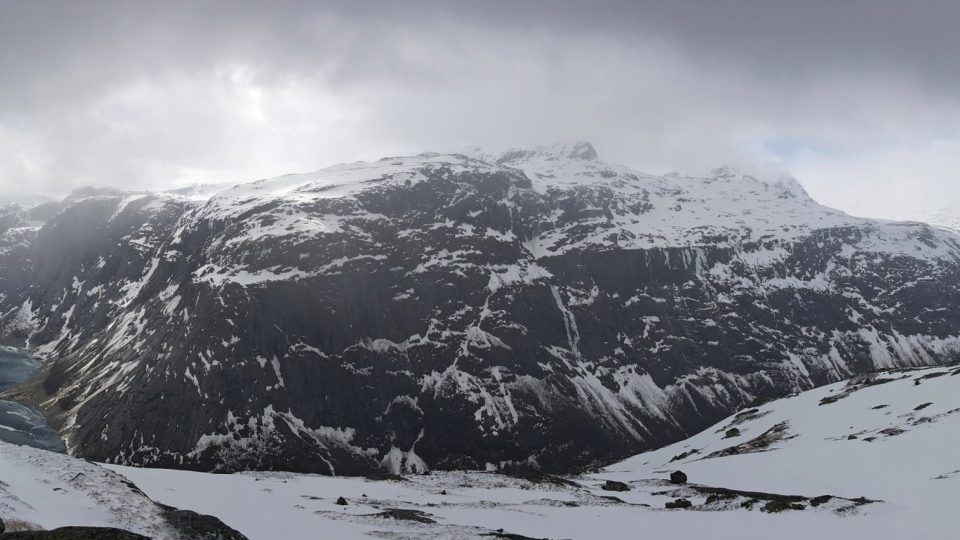 Panorama na cestě k norské vyhlídce Trolltunga