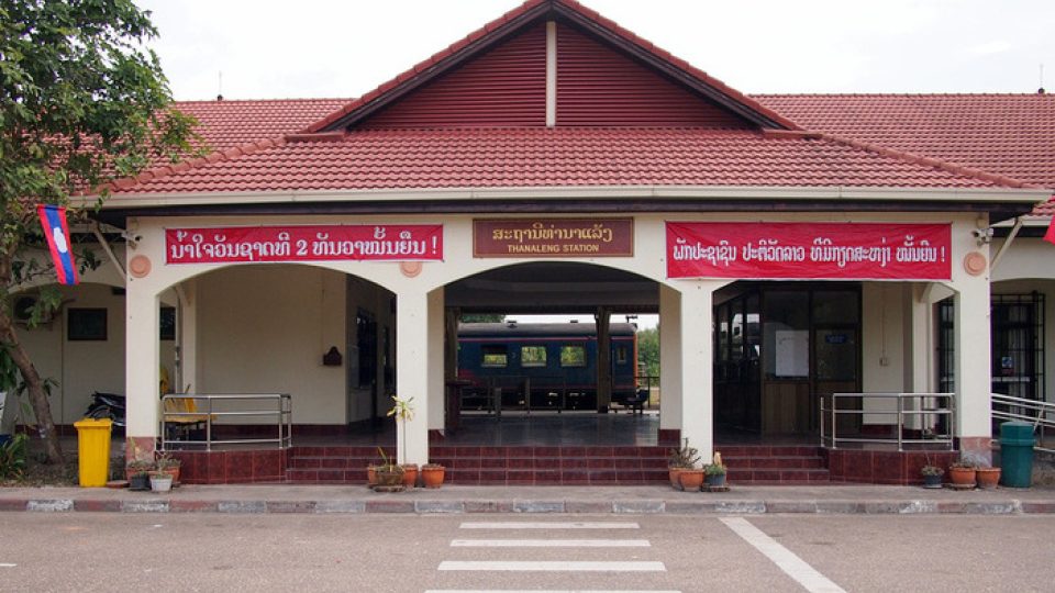 Železniční stanice ve Vientane je jediná zatím funkční v celém Laosu