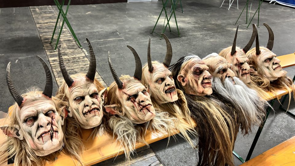 Krampuslauf v rakouském Klagenfurtu