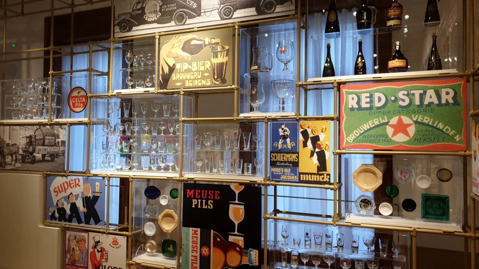 Expozice belgického pivního skla