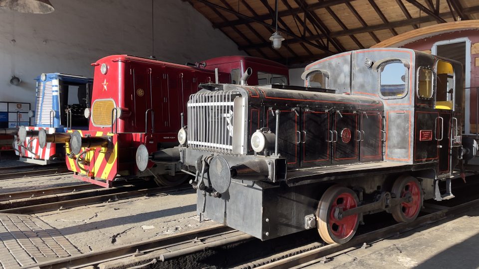 Stroje v železničním muzeu Výtopna Jaroměř