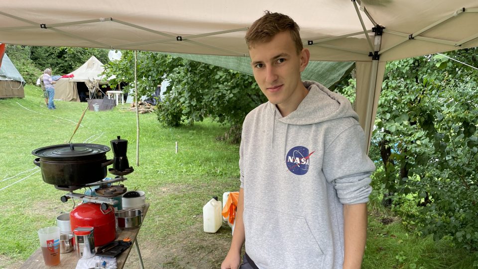 Vojtěch Petrásek, student oboru kybernetika a robotika, je na táboře už potřetí
