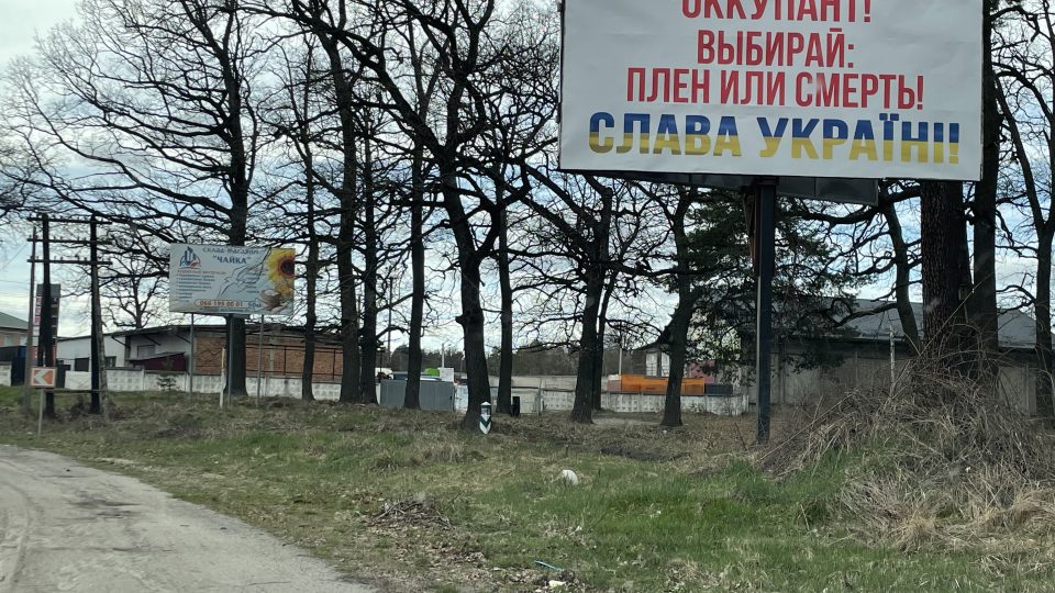 Billboardy na ukrajinských cestách