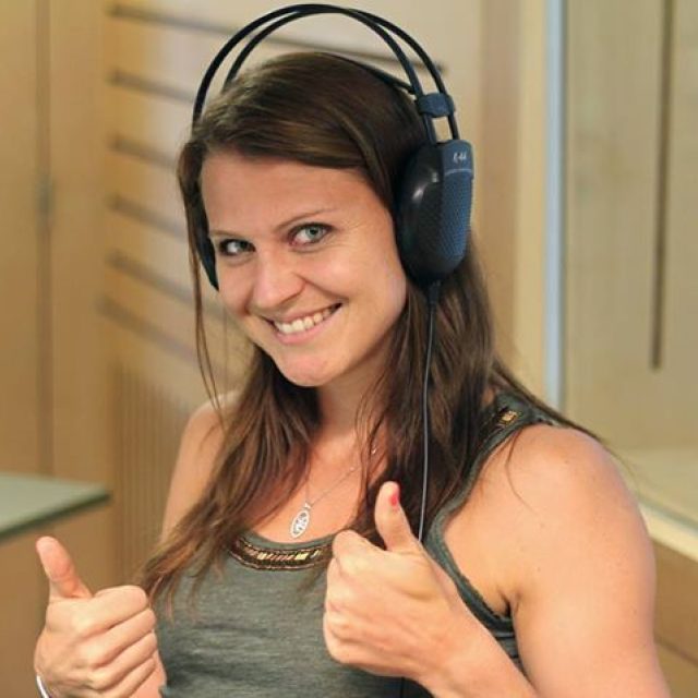 Tenistka Lucie Šafářová byla hostem moderátora Jana Pokorného | foto: Alexej Maximov,  Český rozhlas