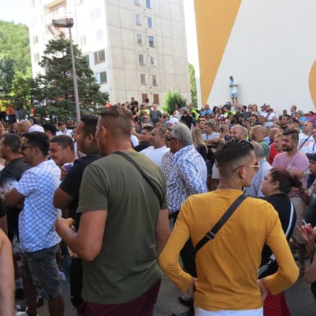 Demonstrace v Krupce | foto: Dušan Vágai,  Český rozhlas