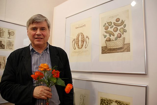 grafik,  malíř a ilustrátor Jiří Slíva | foto: Tomáš Vodňanský,  Český rozhlas