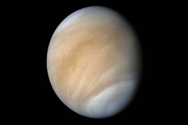 Vědci našli v atmosféře Venuše stopy plynu zvaného fosfan,  což by podle nich mohlo naznačovat,  že v oblacích Venuše existuje život | foto:  NASA