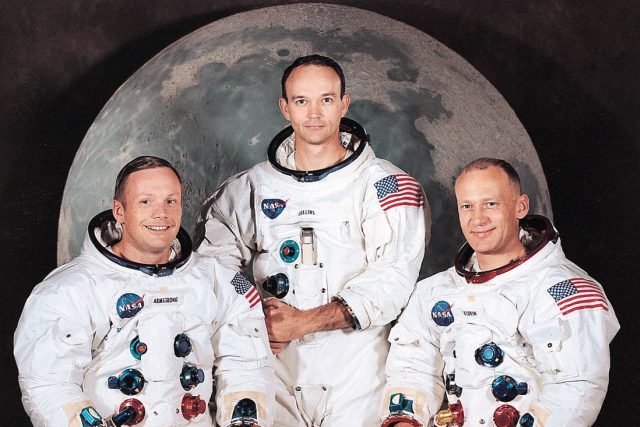 Posádka Apolla 11. Zleva: N. Armstrong,  M. Collins a E. Aldrin. | foto:  NASA