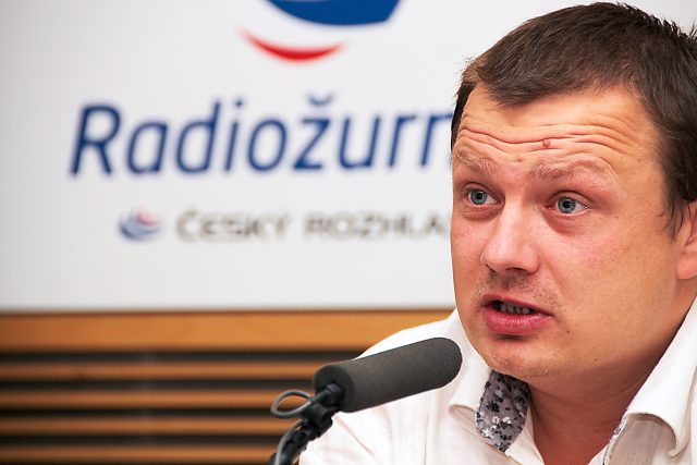 Mikuláš Kroupa hostem Radiožurnálu | foto: Alžběta Švarcová,  Český rozhlas