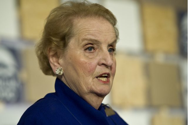 Bývalá americké ministryně zahraničních věcí Madeleine Albrightové v Praze | foto: Filip Jandourek