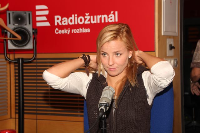 Markéta Sluková v Hostu Radiožurnálu | foto: Prokop Havel,  Český rozhlas