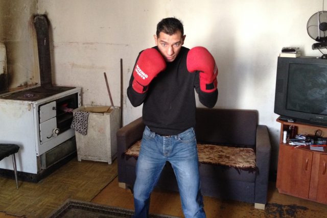 Peter Baláž je slovenský boxer,  který je několikanásobným mistrem země a za Slovensko boxoval i na olympiádě v Atlantě | foto: Petr Vavrouška,  Český rozhlas