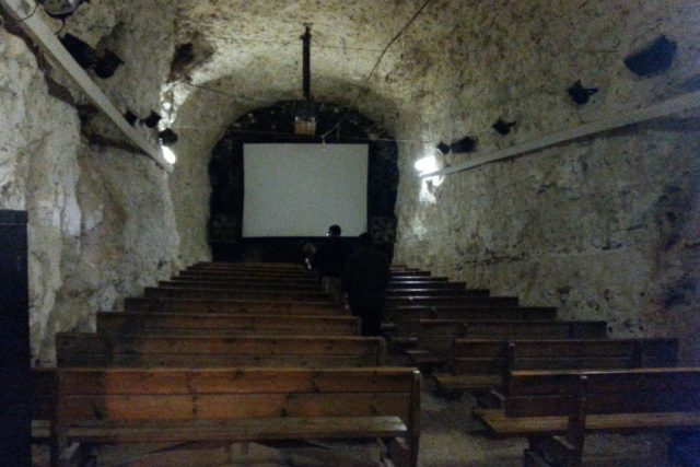 Malý kinosál v železničním tunelu | foto: Štěpán Macháček,  Český rozhlas