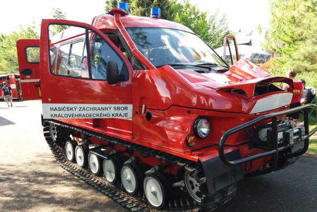 Obojživelné vozidlo GAZ BOBR je v současnosti jediné svého druhu u hasičů v celé republice | foto: Veronika Králová,  Český rozhlas
