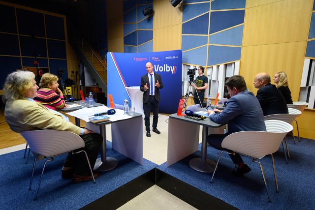 Druhá předvolební debata pražských lídrů | foto: Khalil Baalbaki,  Český rozhlas