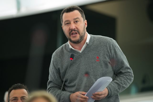 Předseda italské strany Lega Nord  (Liga Severu) Matteo Salvini | foto: European Parliament,   CC BY-NC-ND 2.0