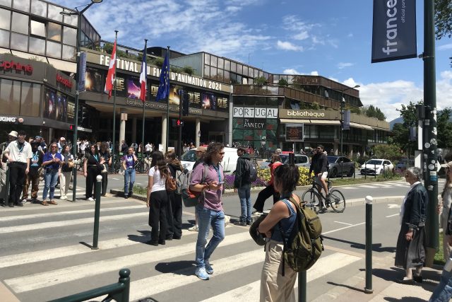 Do francouzského Annecy se sjeli fanoušci animovaného filmu letos už po osmačtyřicáté | foto: Marie Sýkorová,  Český rozhlas