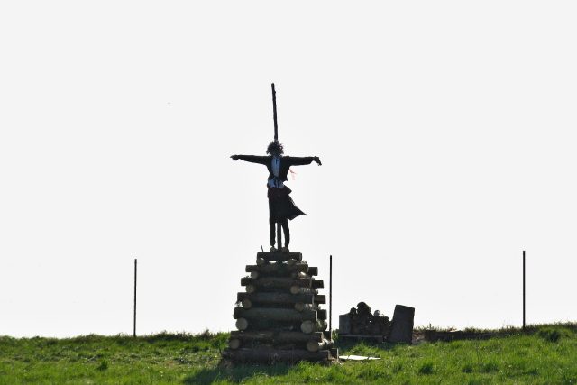 Pagoda se staví i při tradičním pálení čarodějnic | foto: Miroslav Kobza,  Český rozhlas